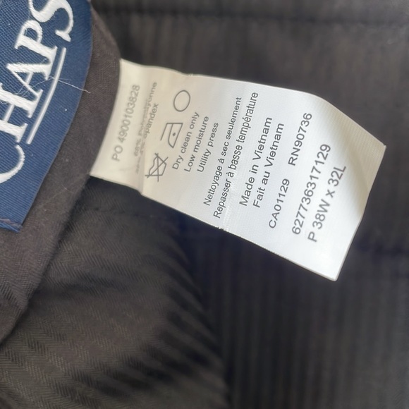 CHAP’S suit jacket 44s suits pants 38x32 - Picture 8 of 10